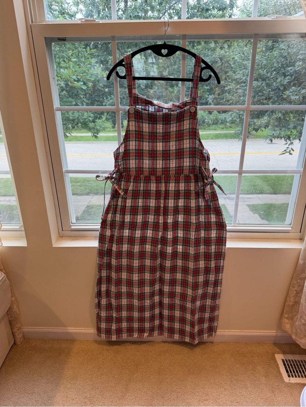 Vintage dress- Plaid Cotton